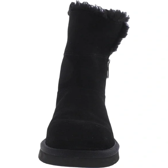 Koolaburra By UGG Aribel Short Boots Women Size 8 US Black Suede Wool - Picture 3 of 9